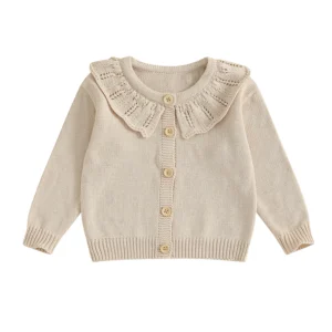Girls Knitted Sweater Cardigan